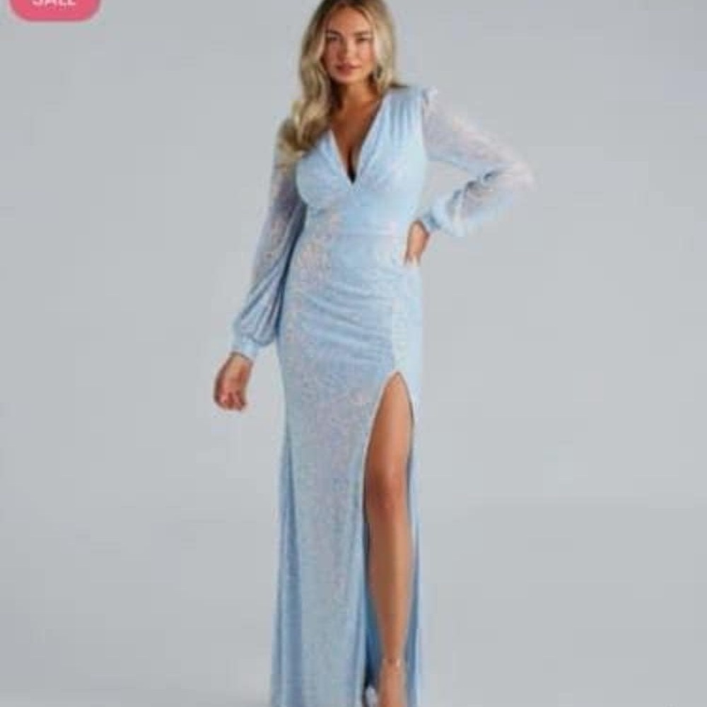 Windsor Light Blue Prom Dress